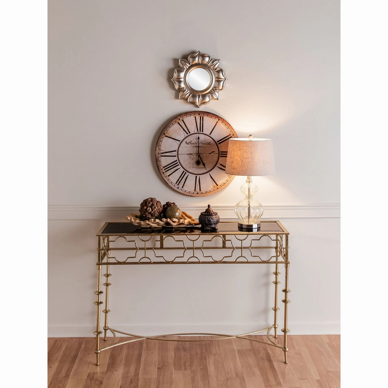 Carte Postal Clock Antique Cream Clocks decor discount