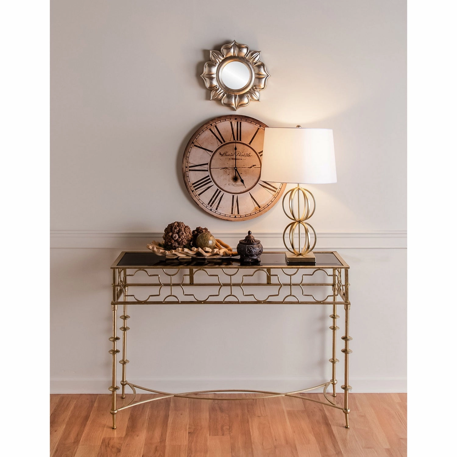 Carte Postal Clock Antique Cream Clocks decor discount
