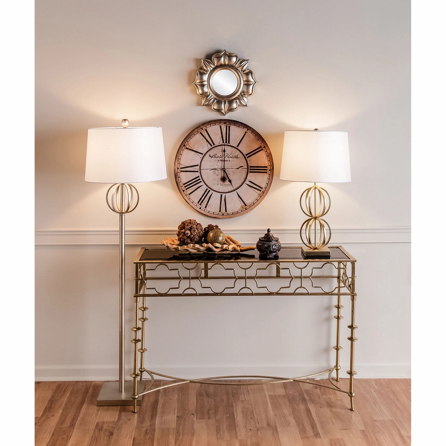 Carte Postal Clock Antique Cream Clocks decor discount