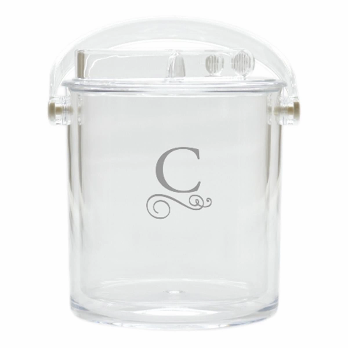 Carved Solutions Acrylic Insulated Ice Bucket With Tongs-Pi-Flourish-M