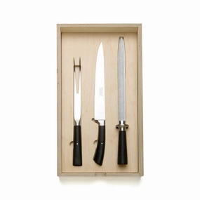 Carving Knife Set with Black Handle Flatware & Knives tabletop deals
