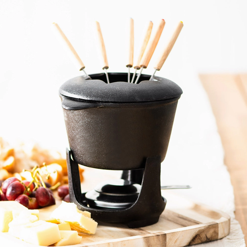 Cast Iron Fondue Set Cookware deals for kitchen