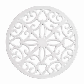 Cast Iron Trivet White Cookware deals for kitchen