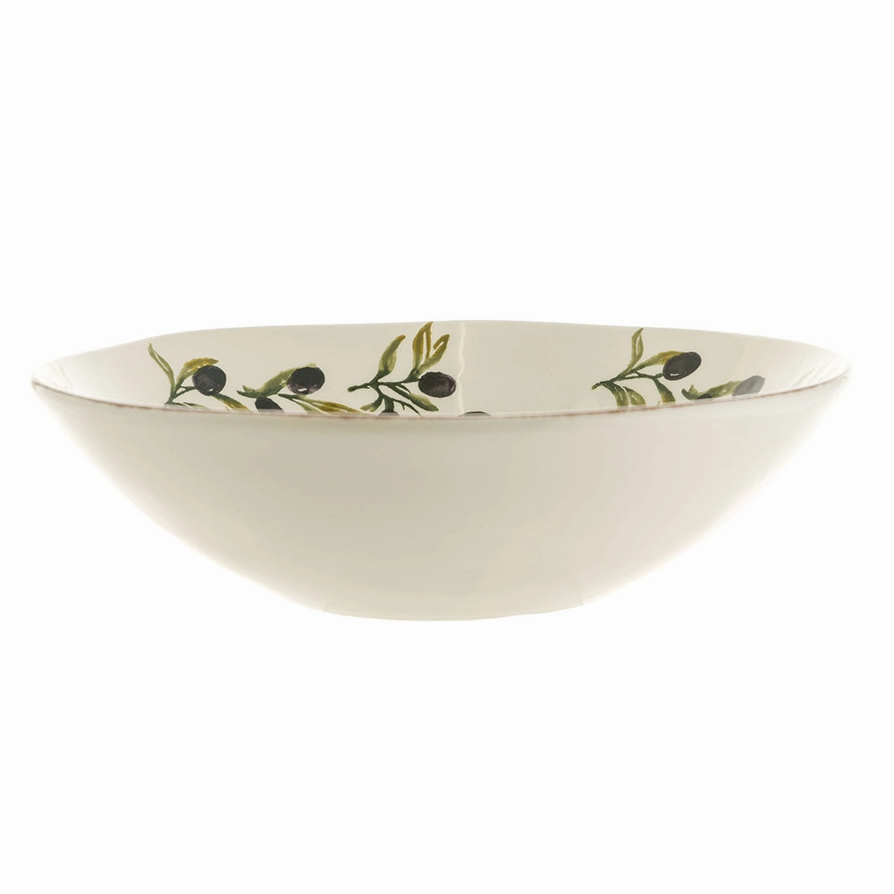 Ceramic Round Bowl Olives 31cm