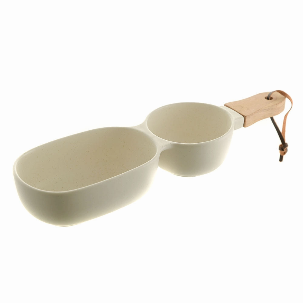 Ceramic Server Stick with Stone Wood Handle Serveware clearance shop