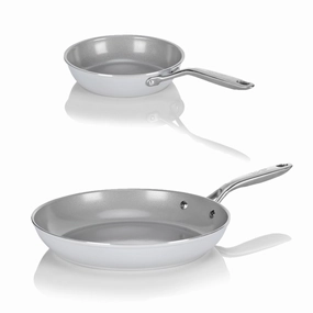 CeraTerra - 8 and 12 Inch Frying Pan Set Cookware holiday sale