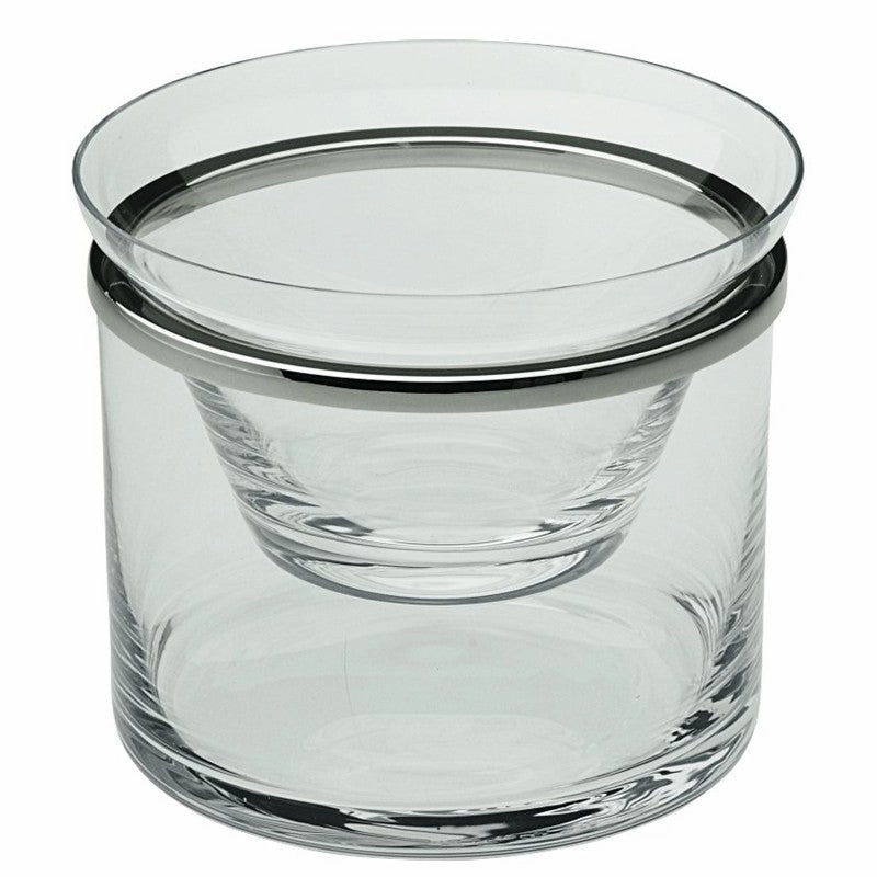 Cercle Caviar dish, 250g, glass with silver rim Serveware Good quality and affordable