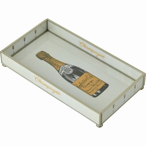 Champagne Bottle 6 x 12 Decorative Tray Decorative Trays cheap sale
