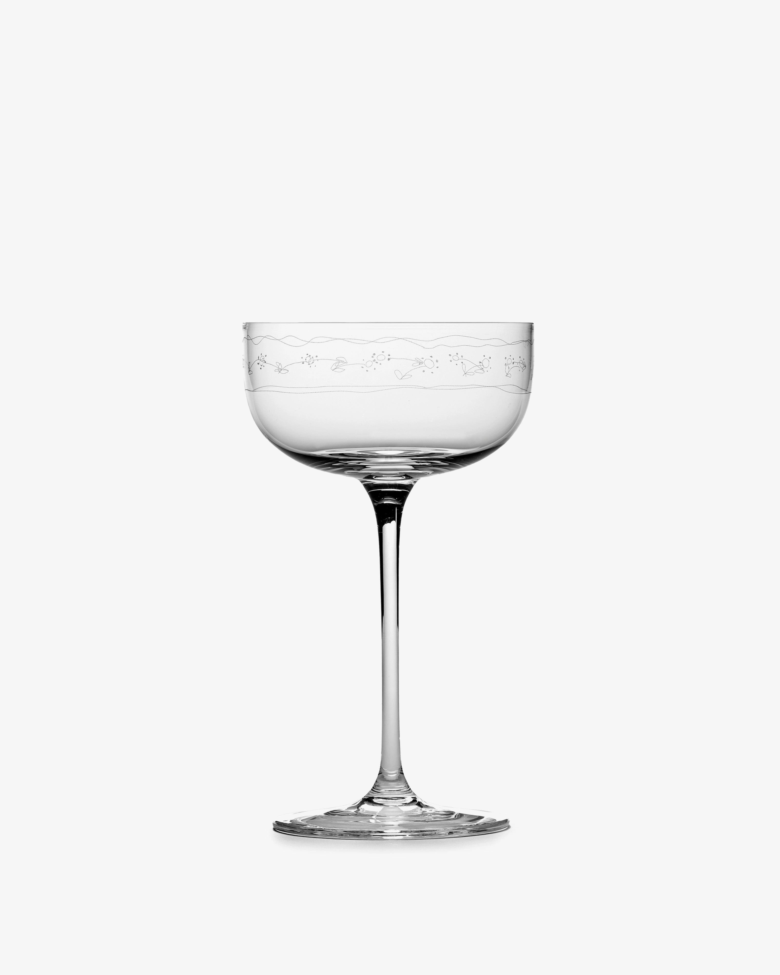 CHAMPAGNE COUPE ANEMONE VANIGLIA MF Glassware Tableware discount