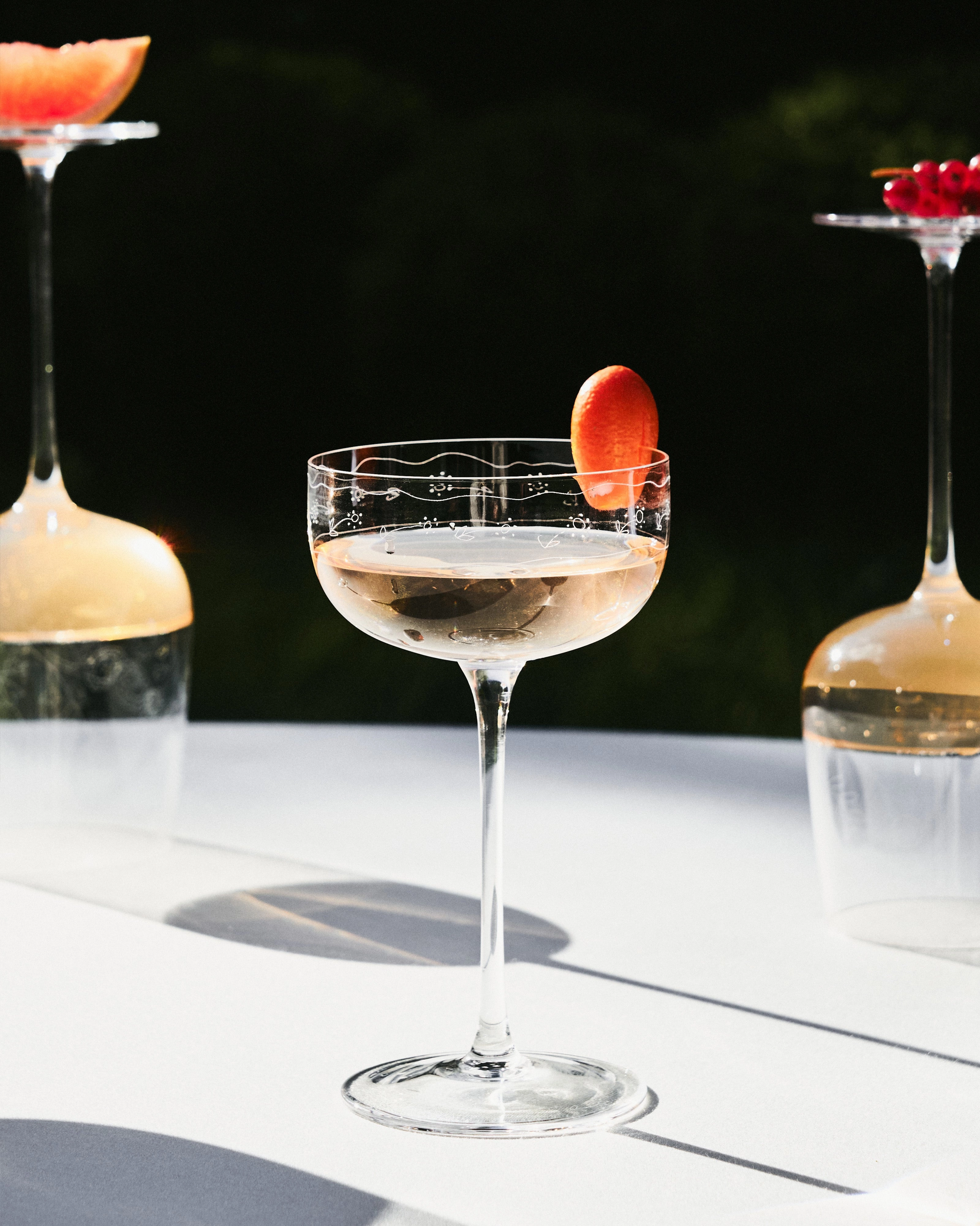 CHAMPAGNE COUPE ANEMONE VANIGLIA MF Glassware Tableware discount