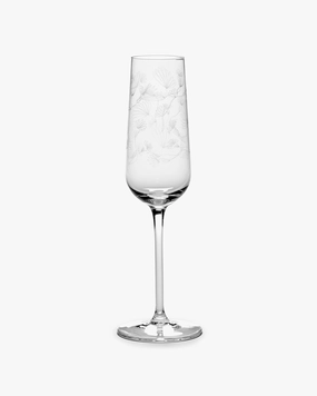 CHAMPAGNE FLUTE CAMELIA AUBERGINE MF Glassware Tableware hot sale