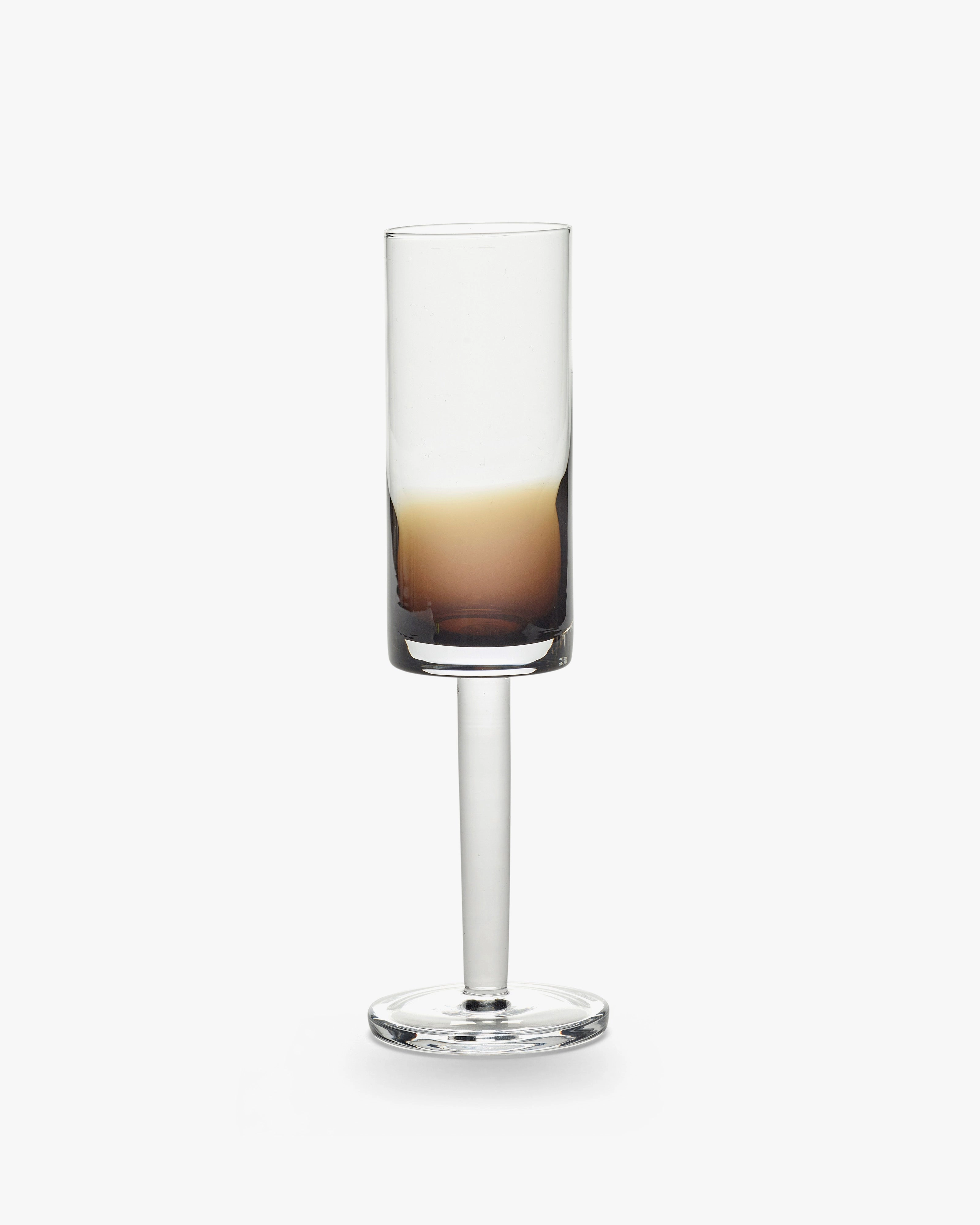 Champagne glass amber Zuma Glassware Tableware hot sale