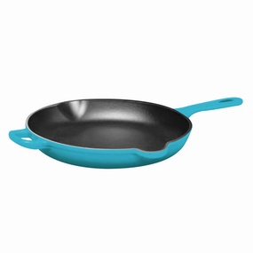 Chantal 10 inch Round Cast Iron Skillet Cookware holiday sale