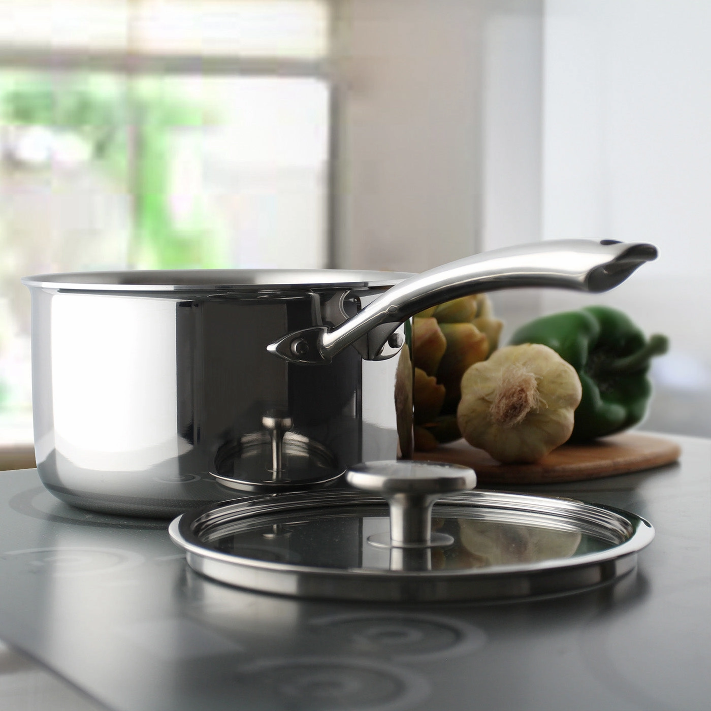 Chantal 3.Clad 2.5 qt. Saucepan w/ Glass Lid