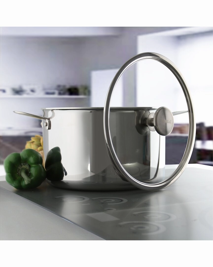 Chantal 3.Clad 7qt Stainless Steel Stockpot With Glass Lid