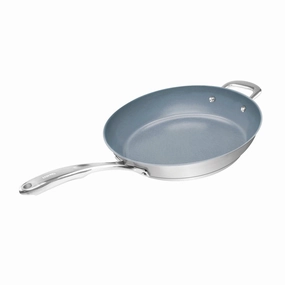Chantal Induction 21 Steel 12.5-Inch Fry Pan w/ Ceramic Coating Cookware holiday sale