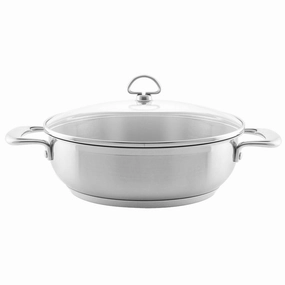 Chantal Induction 21 Steel 5 qt. Chef's Pan w/ Glass Lid Cookware holiday sale