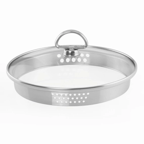 Chantal Induction 21 Steel 7-Inch Glass Lid w/Strainer Cookware holiday sale