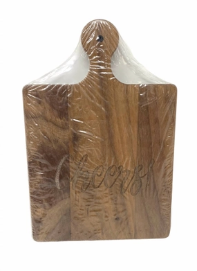 Cheers! Wood Cheeseboard In Walnut Cooking Tools & Accessories clearance kits