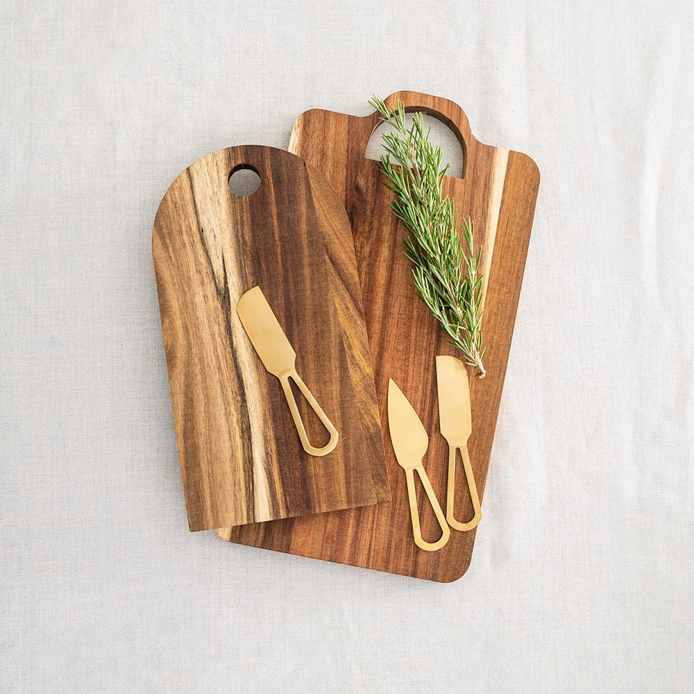 Cheese Set - Acacia Board with 1 Knives