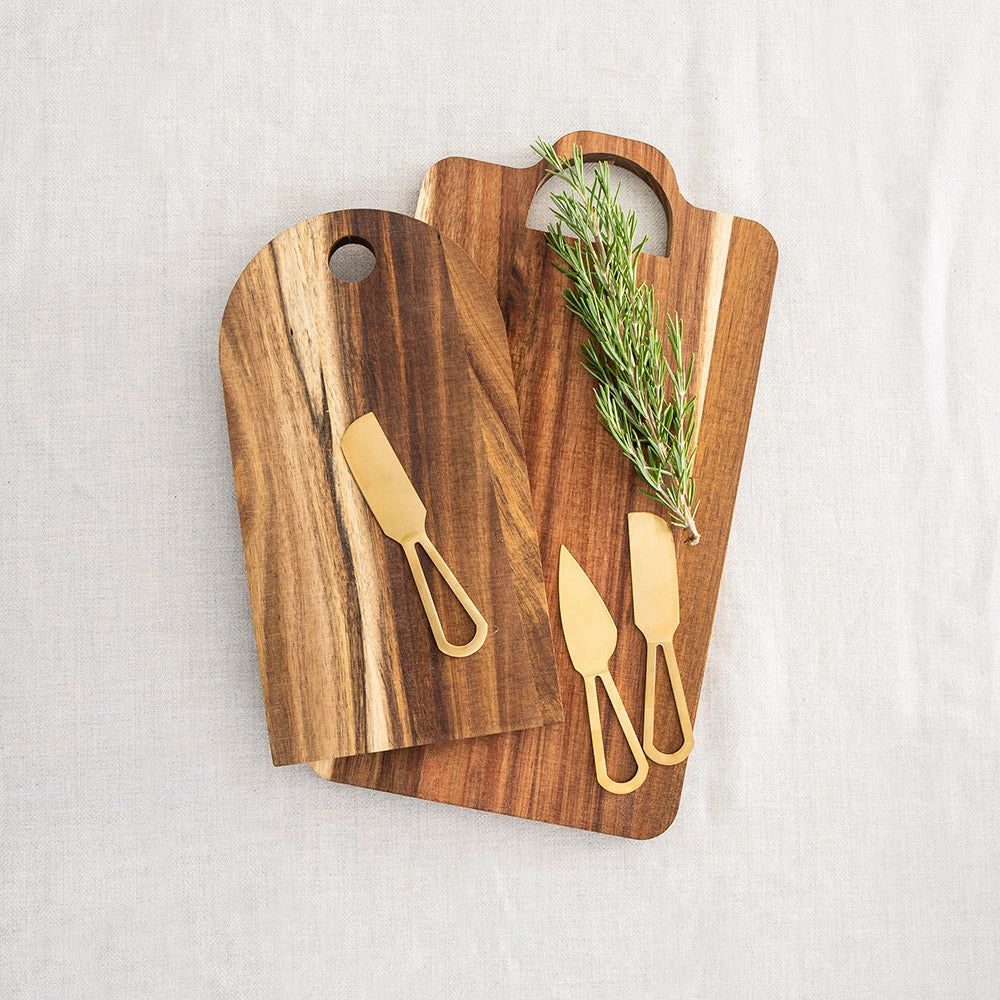 Cheese Set - Acacia Board with 2 Knives