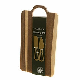 Cheese Set - Acacia Board with 2 Knives