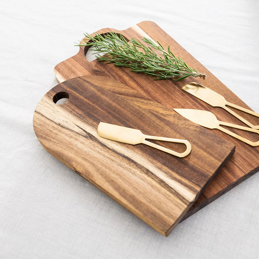 Cheese Set - Acacia Board with 2 Knives