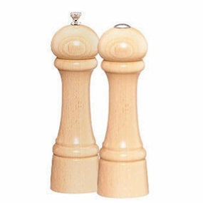 Chef Specialties 08202 8 Inch - 20cm WindsorNatural Pepper Mill Salt Mill Set Cooking Tools & Accessories buy more save more