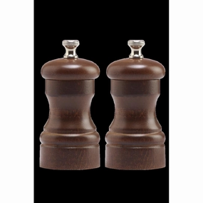 Chef Specialties 4102 4 in. Capstan Pepper Mill Salt Mill Set Dinnerware clearance deals