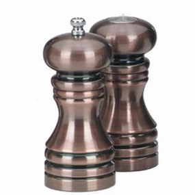 Chef Specialties - 90050 - 5.5 Inch - Burnished Pepper Mill And Salt Shaker Set Dinnerware clearance deals