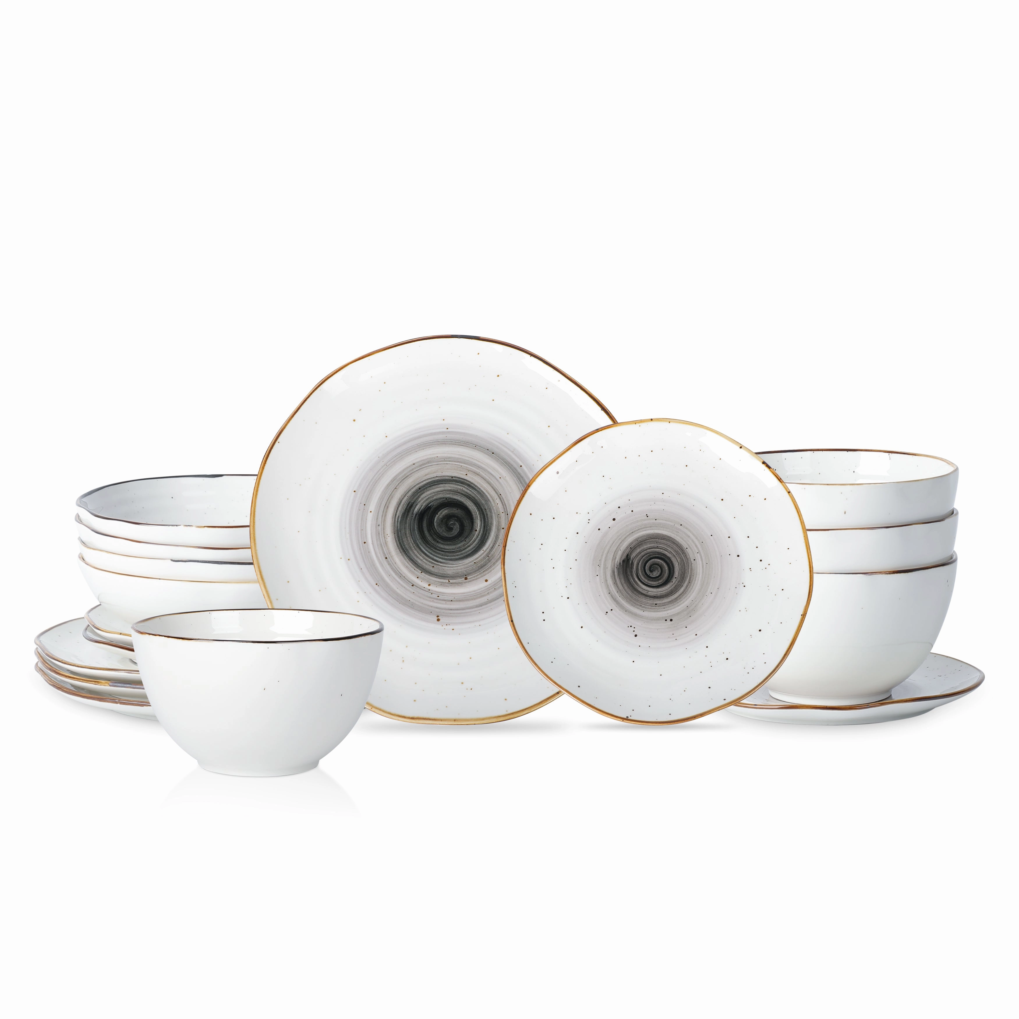 Christian Siriano Luma Porcelain 16-Piece Dinnerware Set