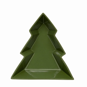 Christmas Tree Bowl, L31 x W28.5 x H5cm, Green Serving Bowls Entertaining Set