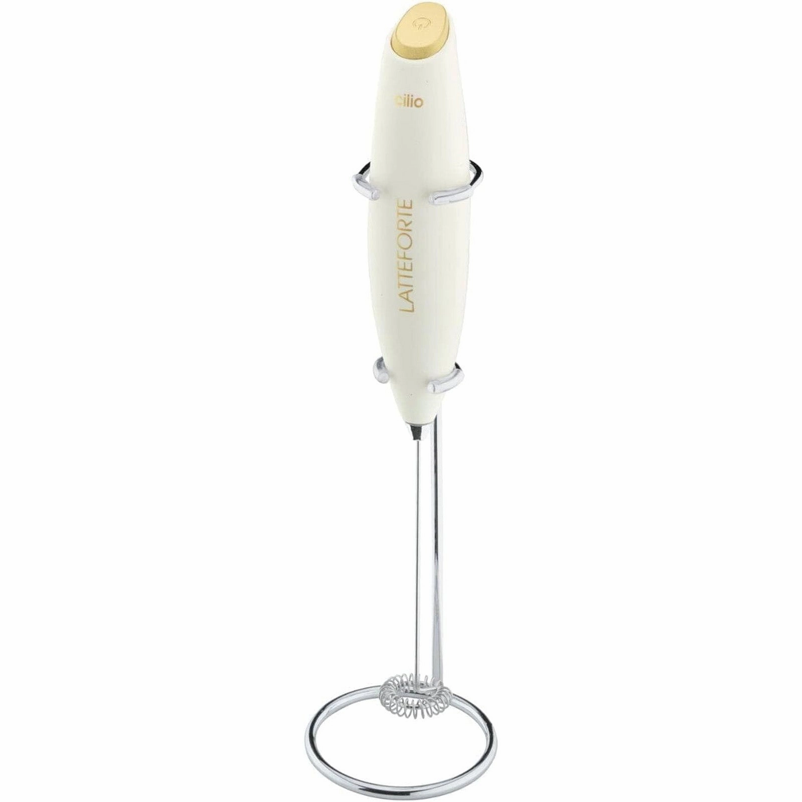 Cilio Latteforte Battery Powered Milk Frother with Stainless Steel Stand