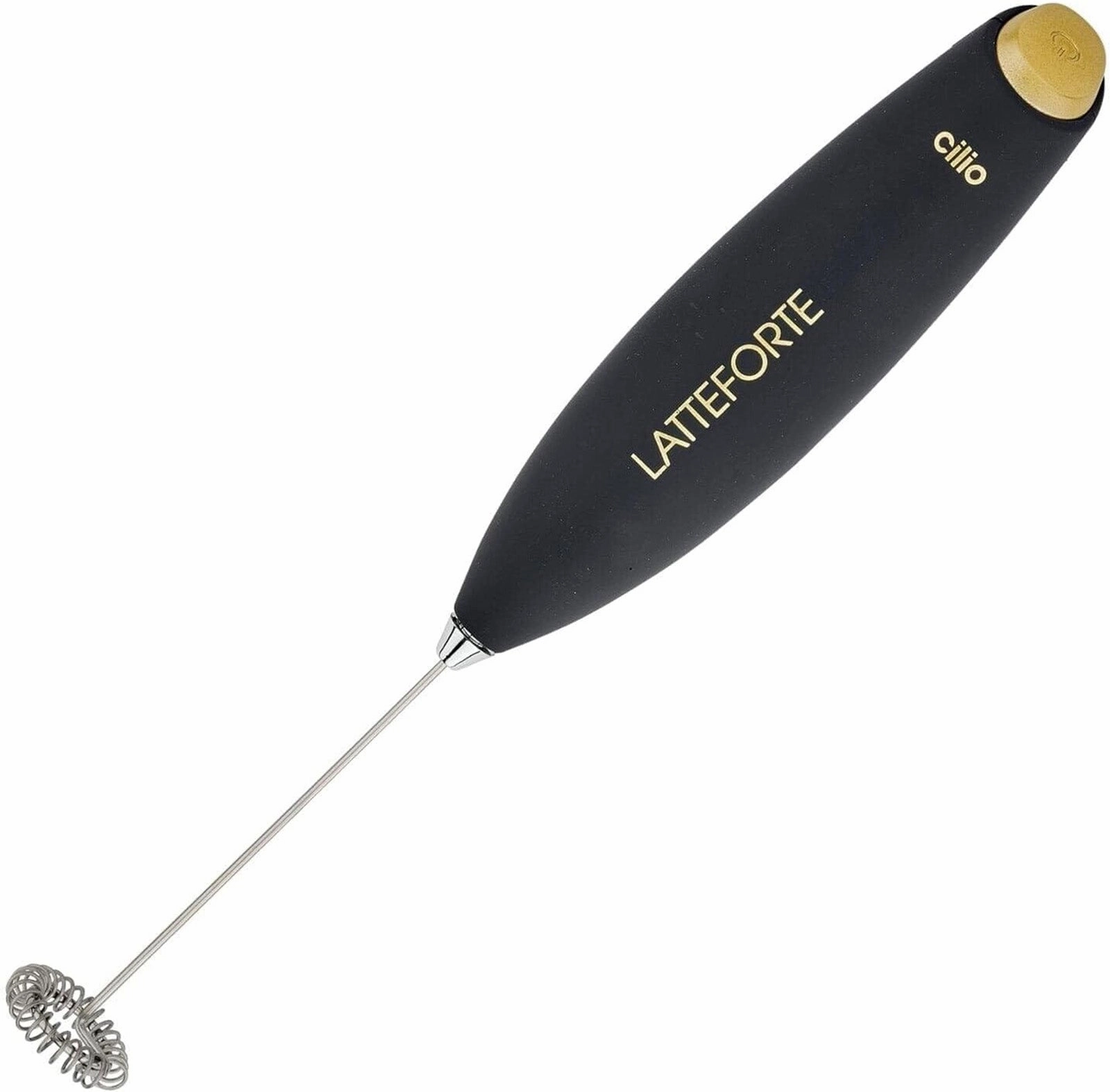 Cilio Latteforte Battery Powered Milk Frother with Stainless Steel Stand