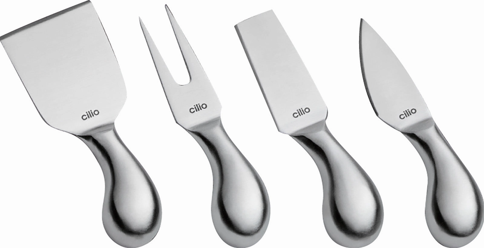 Cilio Piave 4 Piece Cheese Knife Set, Stainless Steel Cutlery outlet discounts