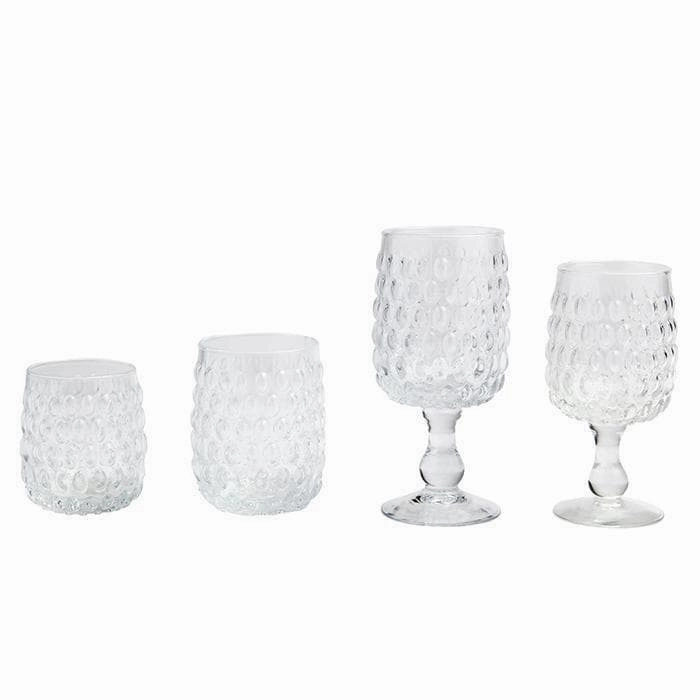Claire Clear Hand Blown Wine Glasses Set/6