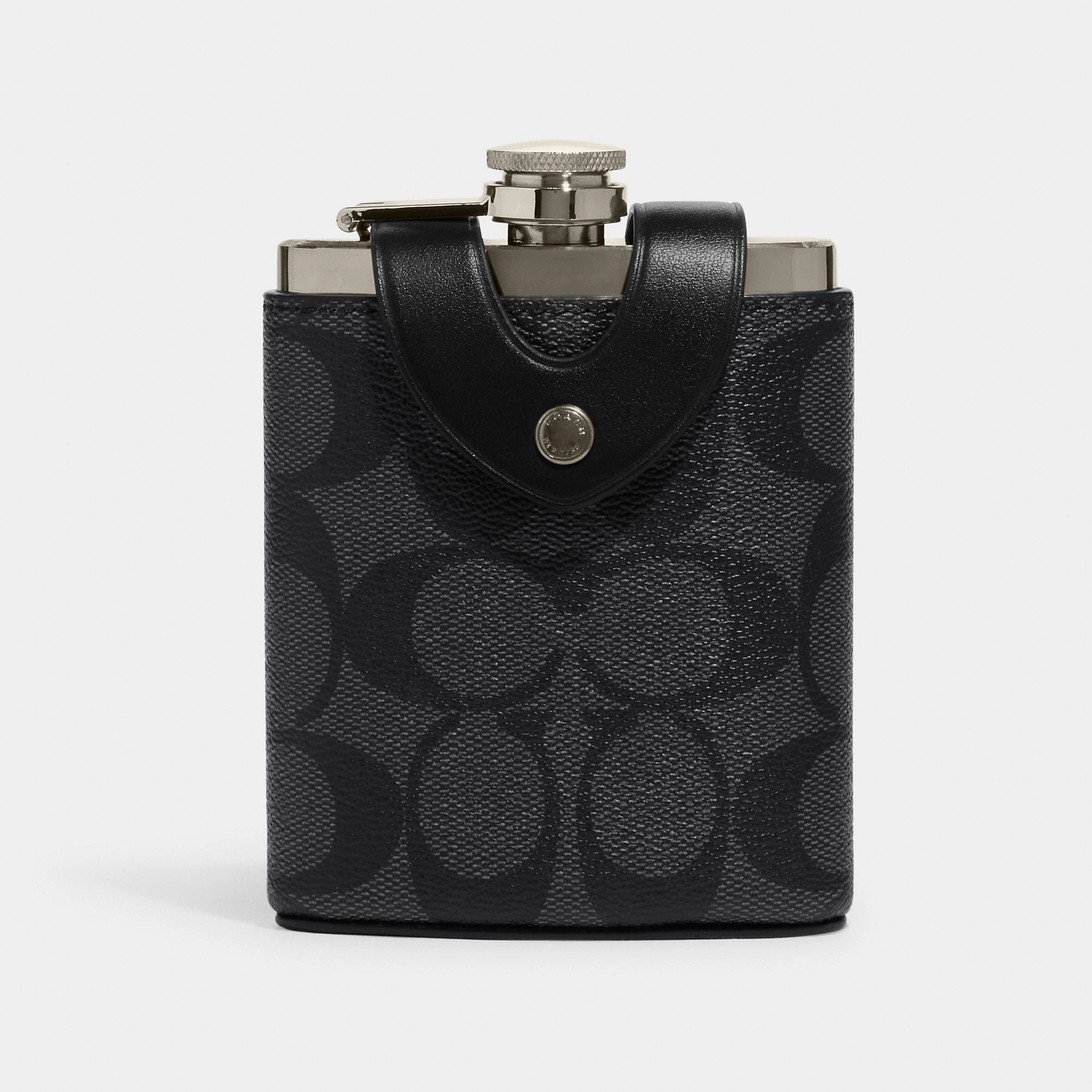 Coach Outlet Flask In Signature Canvas