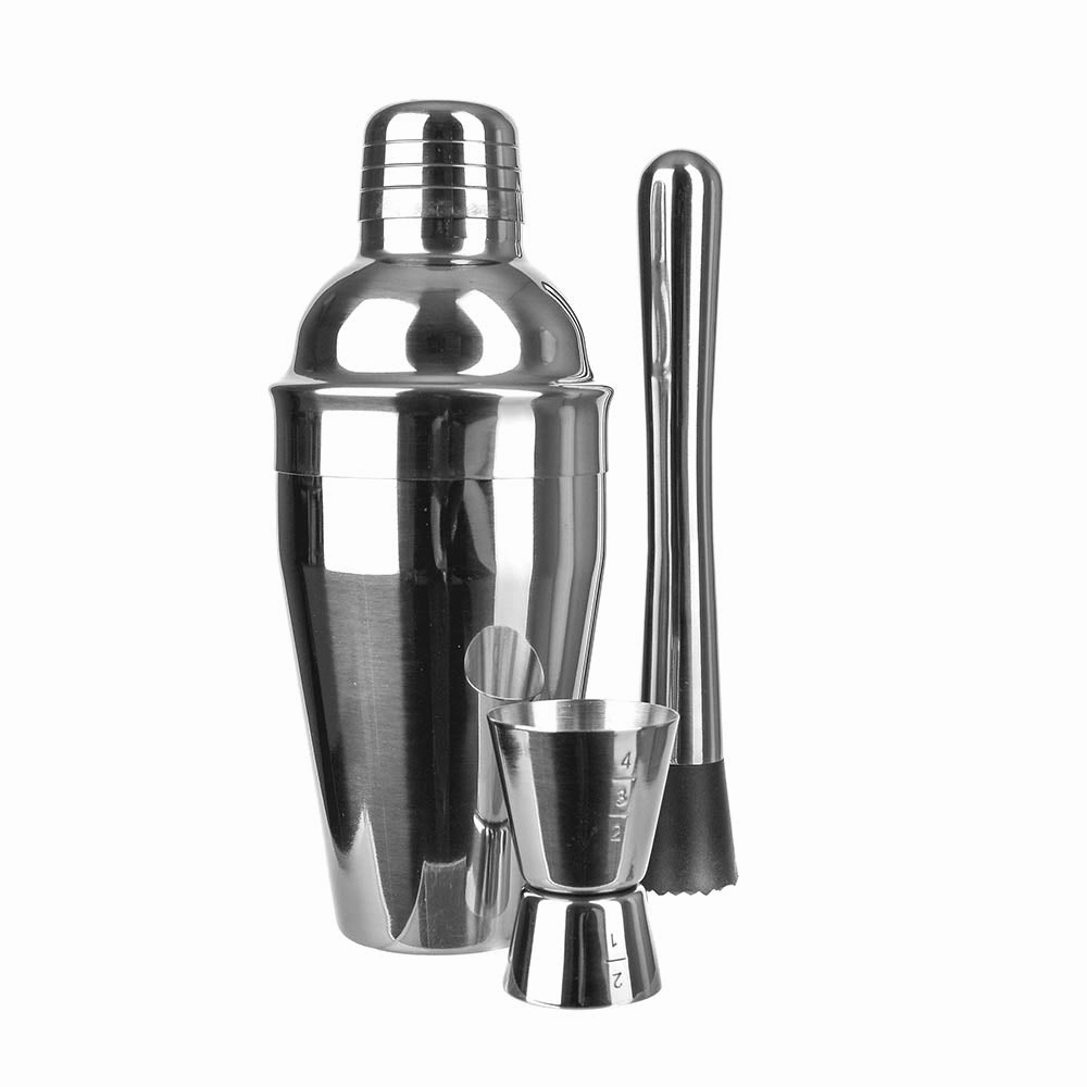 Cocktail Set Brushed Stainless Steel
