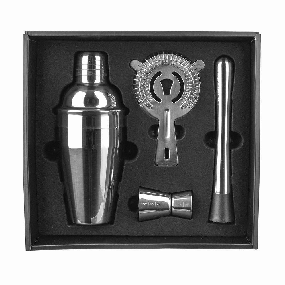 Cocktail Set Brushed Stainless Steel Barware sale online