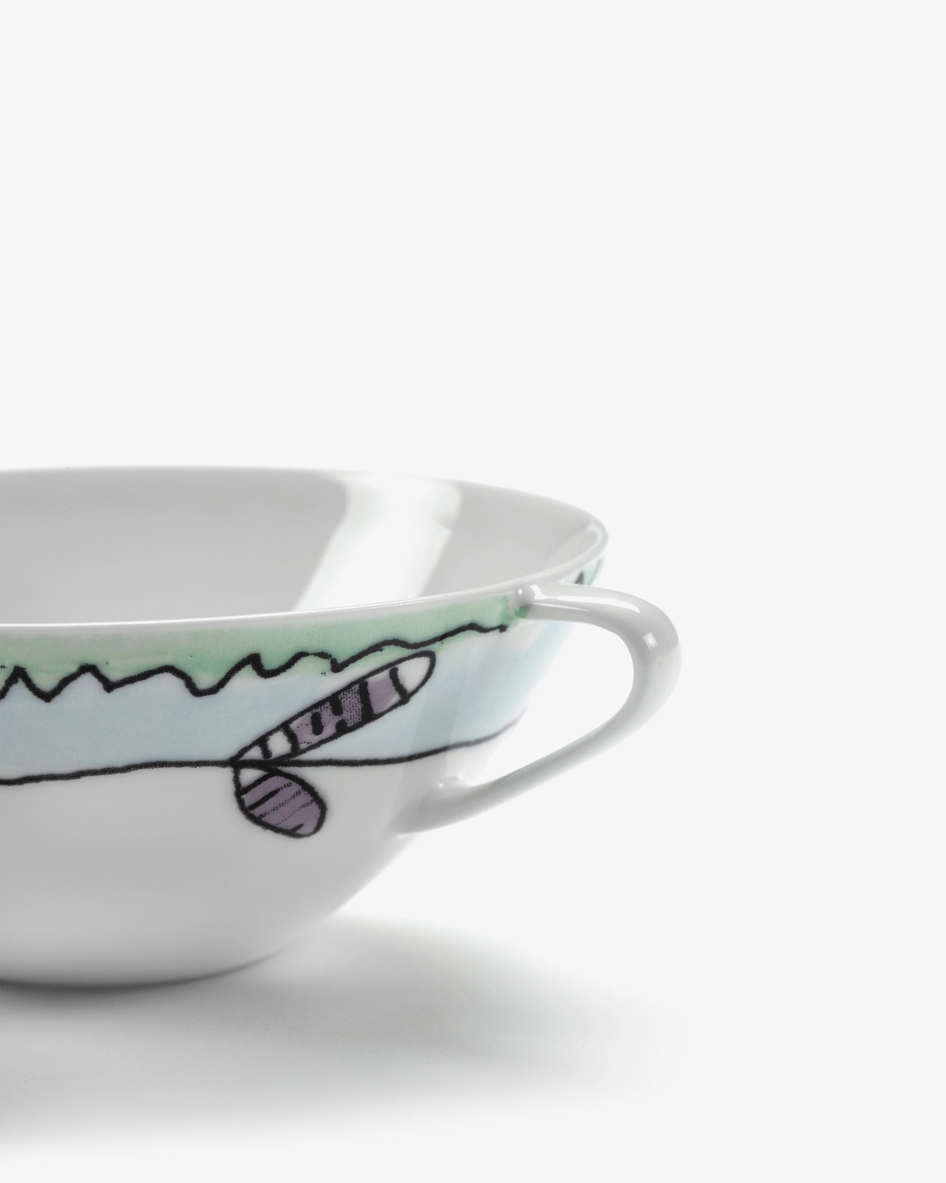 Coffee cup low Blossom milk Midnight Flowers