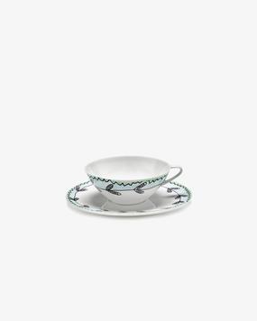 Coffee cup low with saucer Blossom milk Midnight Flowers Buy Dinnerware online shop