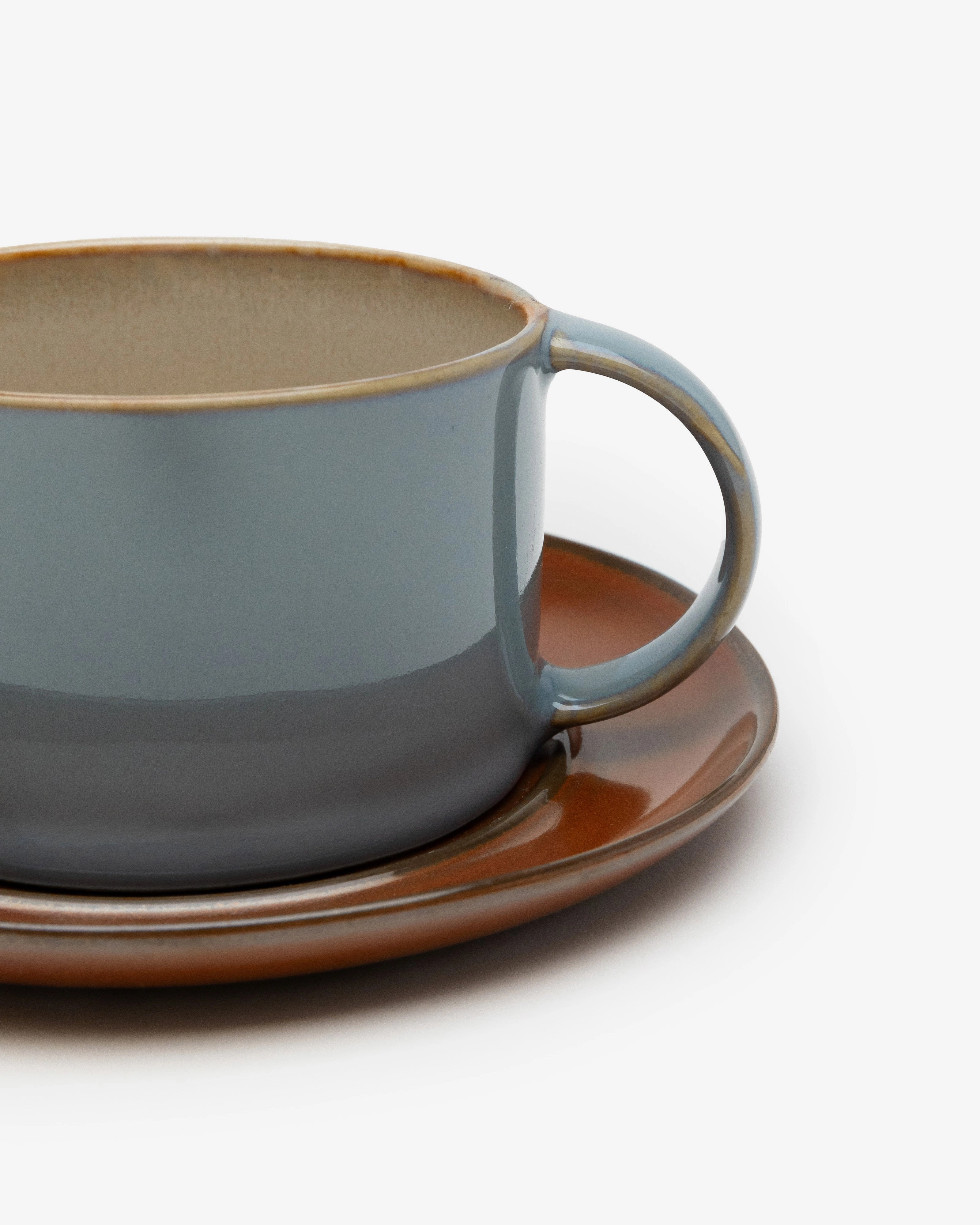 Coffee cup misty gray/smoky blue Terres de rves