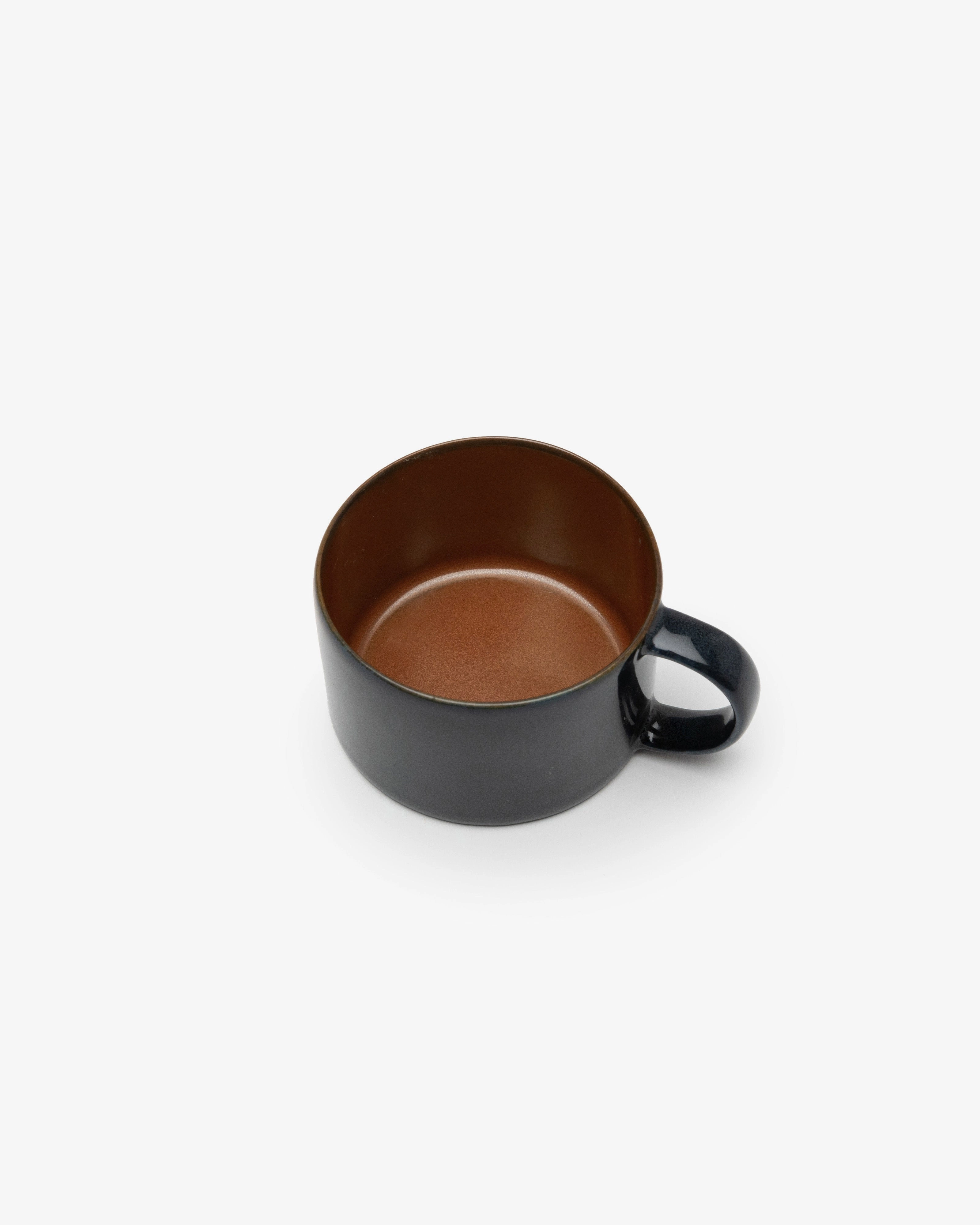 Coffee cup rust/dark blue Terres de rves