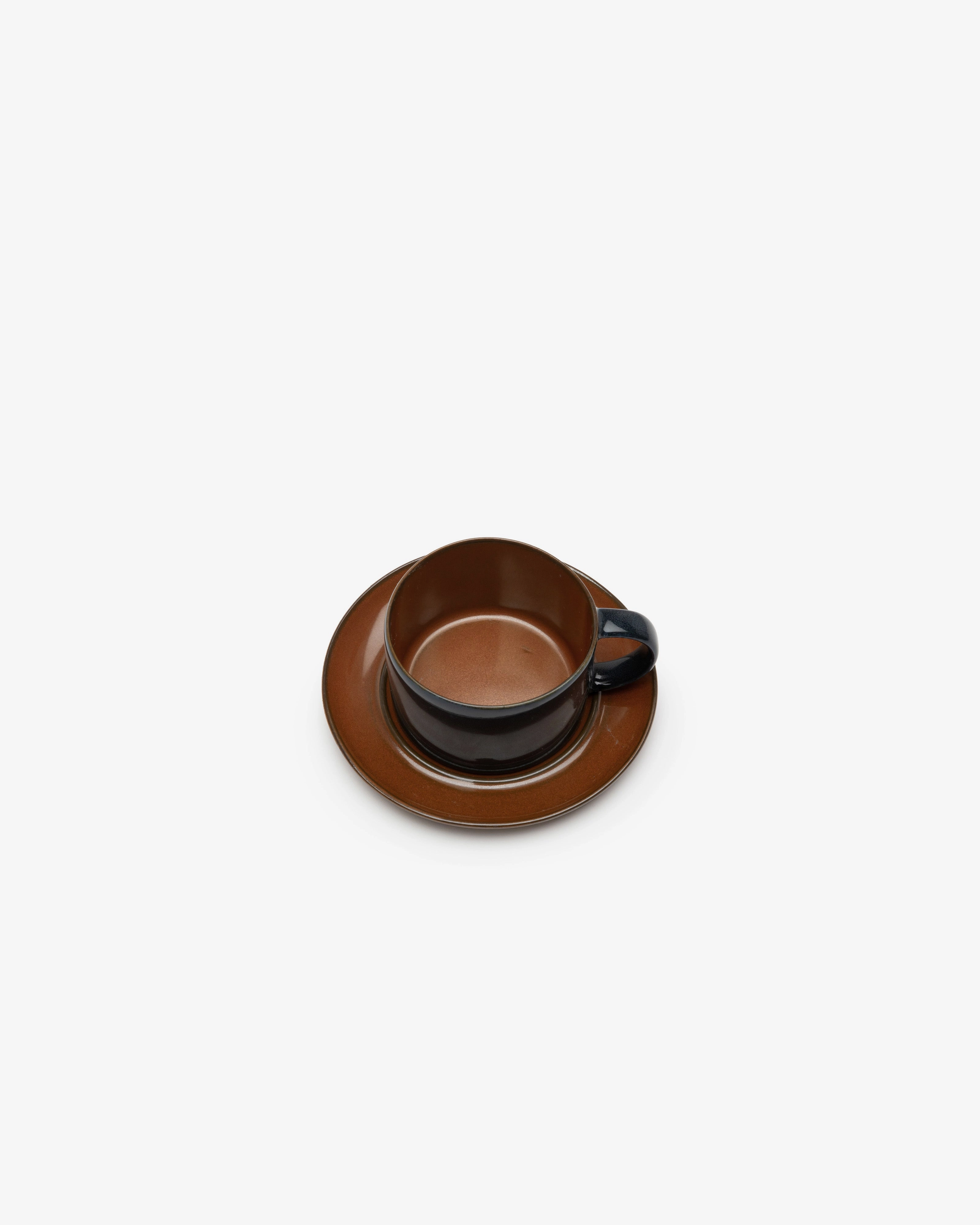 Coffee cup rust/dark blue Terres de rves