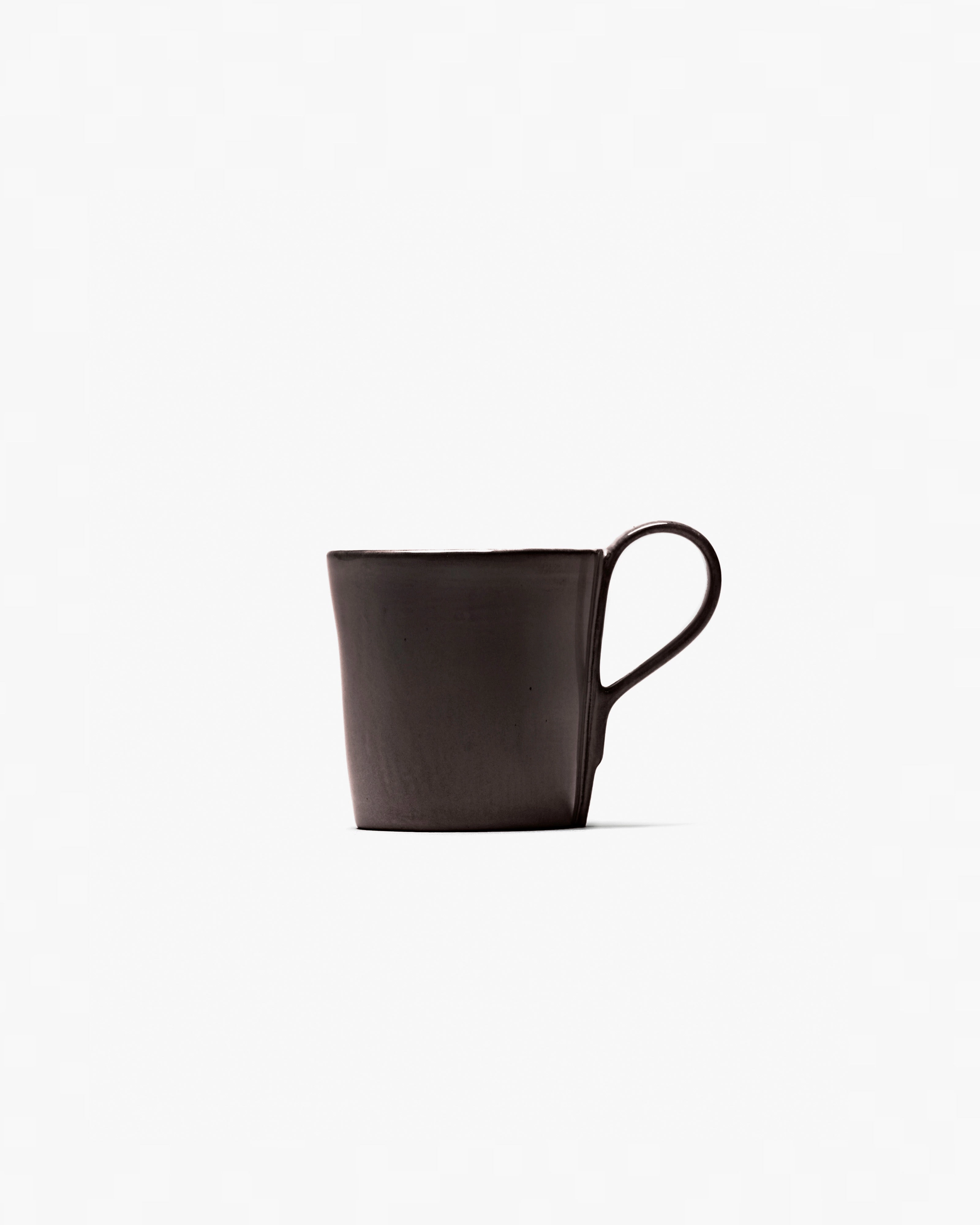 Coffee cup with handle ebony La Mre