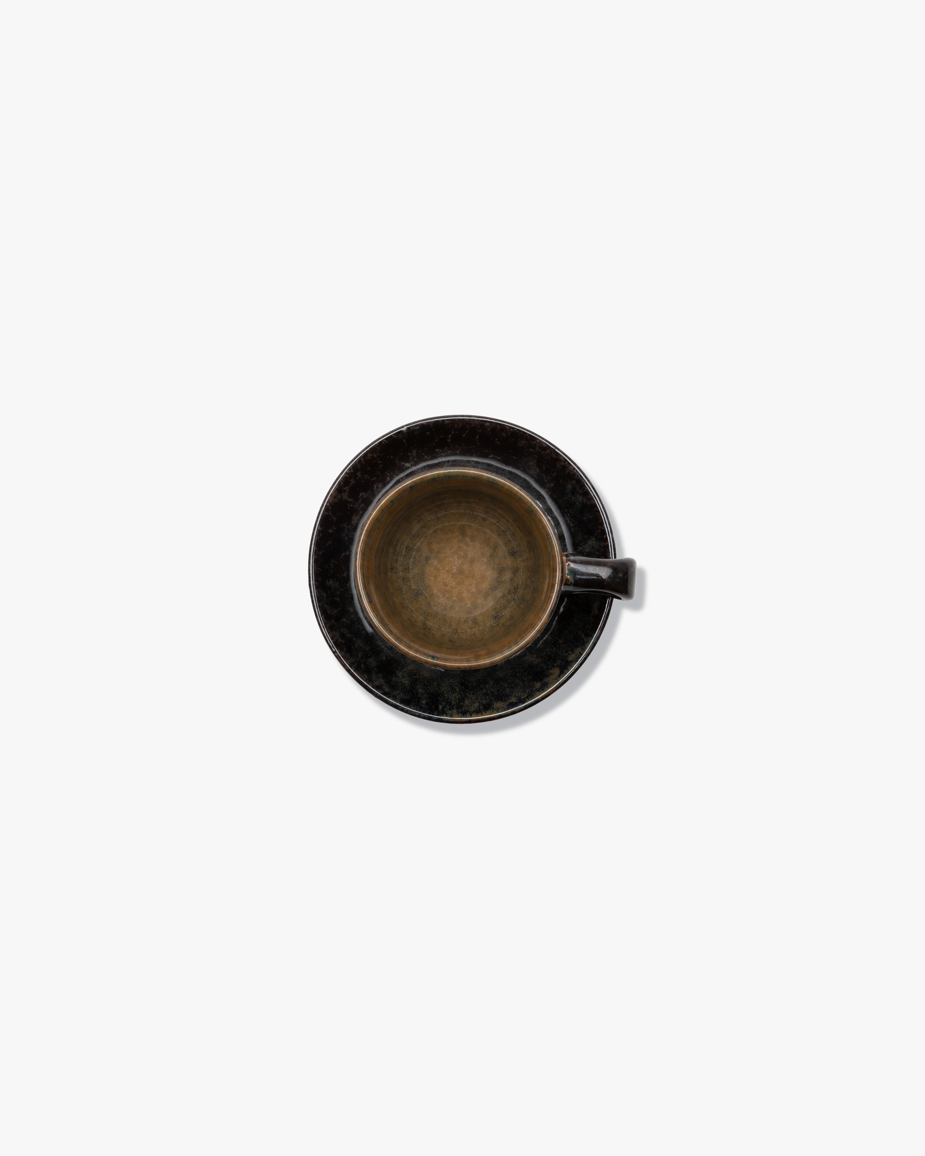 Coffee cup with saucer indi gray Surface