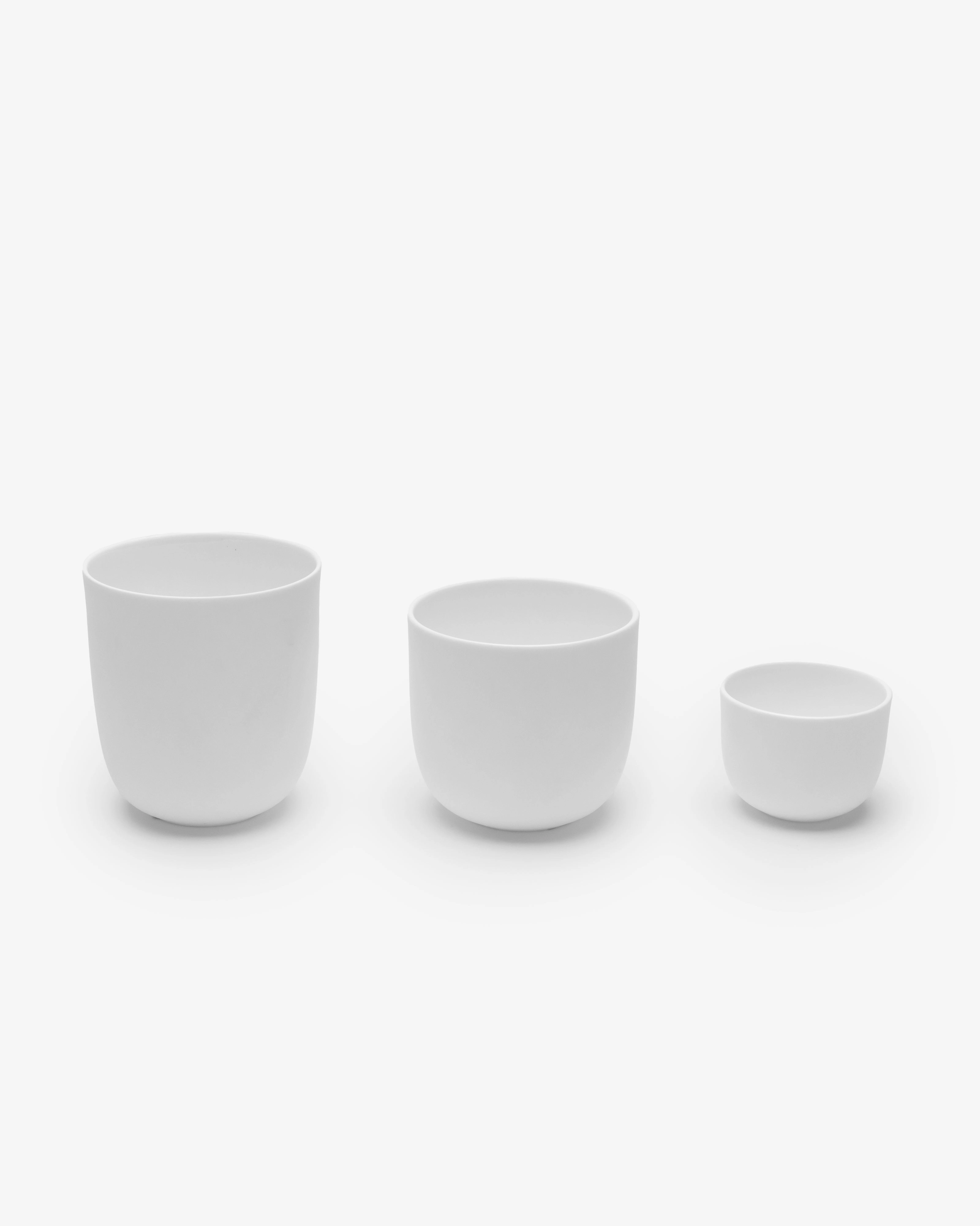 Coffee cup without handle white Base