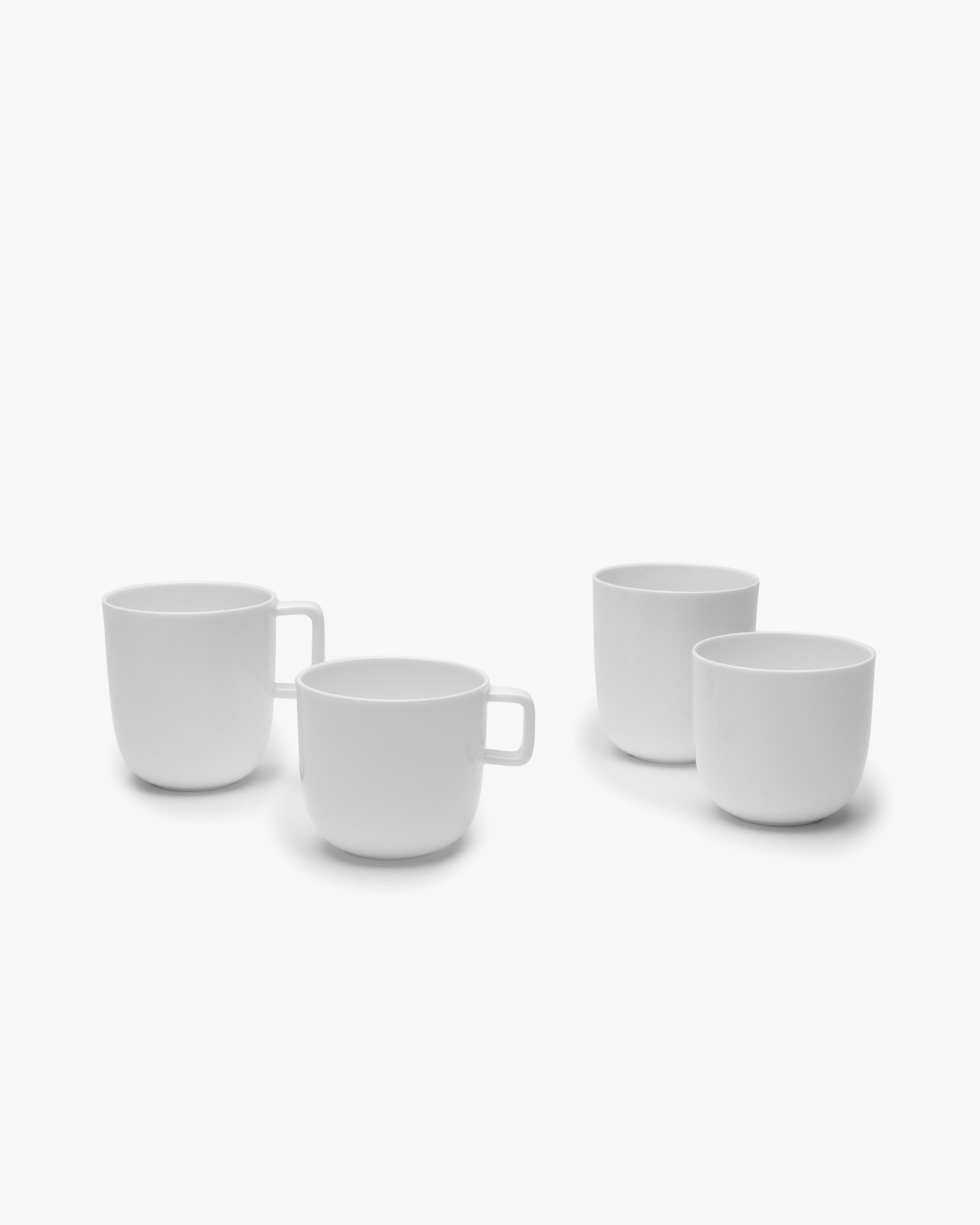 Coffee cup without handle white glazed Base