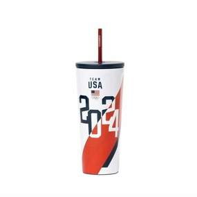 Cold Cup Team Usa 2024 Line Wave - 24Oz. In White Cooking Tools & Accessories clearance kits