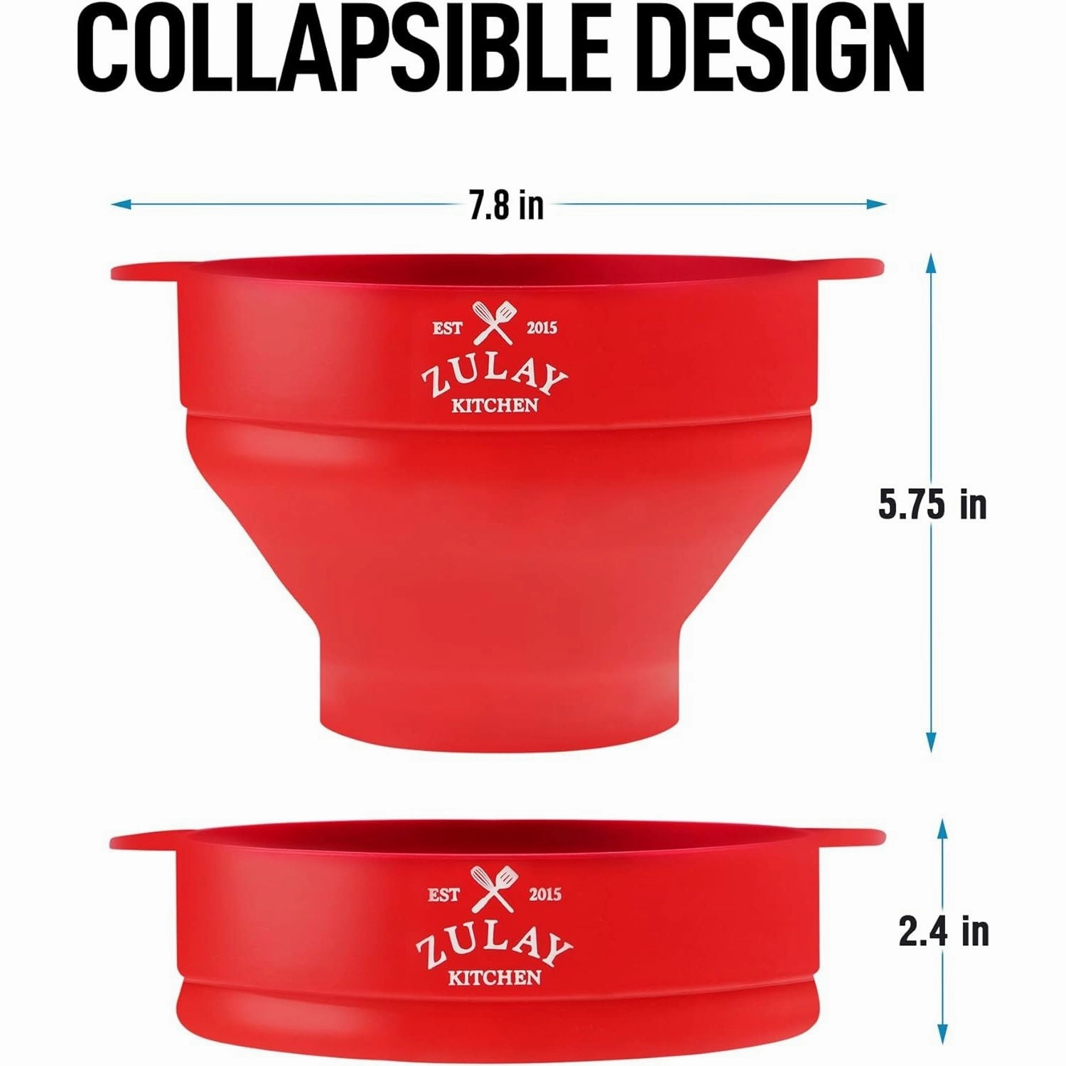 Collapsible Silicone Popcorn Maker